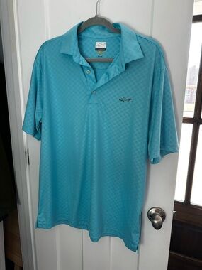 NWOT Greg Norman Teal Short-Sleeve Polo - Lightweight Performance